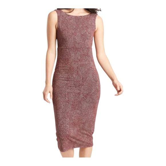 Athleta Dresses & Skirts - ATHLETA Santorini Thera Burgundy Printed Midi Dress SIZE SM